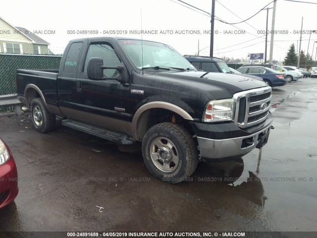 1FTSX21P56EB33750 - 2006 FORD F250 SUPER DUTY BLACK photo 1