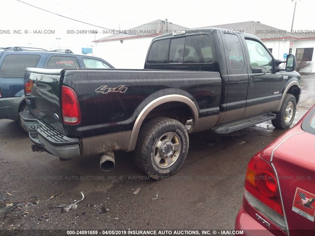 1FTSX21P56EB33750 - 2006 FORD F250 SUPER DUTY BLACK photo 4