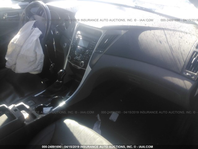 KMHEC4A47CA046425 - 2012 HYUNDAI SONATA HYBRID BLACK photo 5