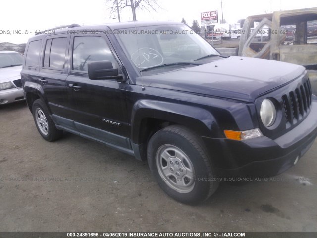 1J4NT1GB6BD155393 - 2011 JEEP PATRIOT SPORT BLACK photo 1