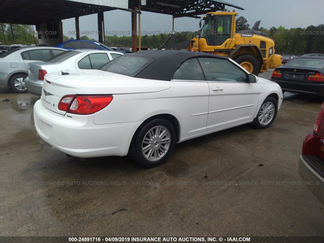 1C3LC55RX8N156784 - 2008 CHRYSLER SEBRING TOURING WHITE photo 4