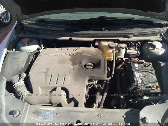 1G1ZA5E06A4101914 - 2010 CHEVROLET MALIBU LS SILVER photo 10