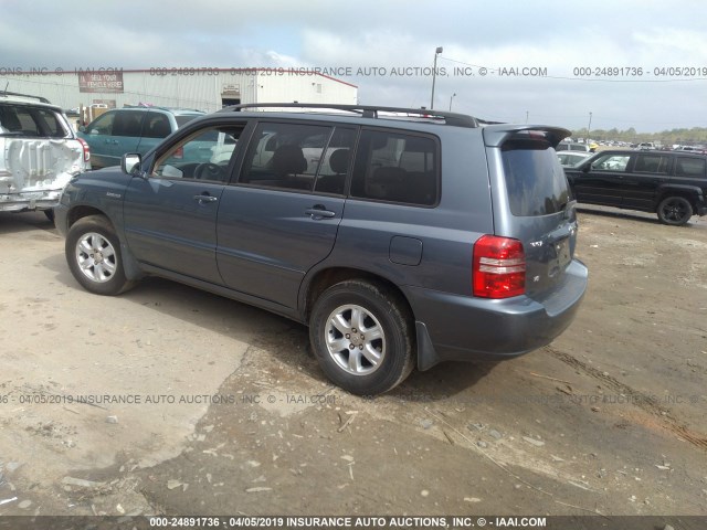 JTEGF21A530104872 - 2003 TOYOTA HIGHLANDER LIMITED BLUE photo 3