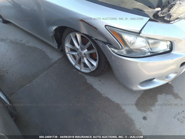 1N4AA5AP8BC867311 - 2011 NISSAN MAXIMA S/SV SILVER photo 6