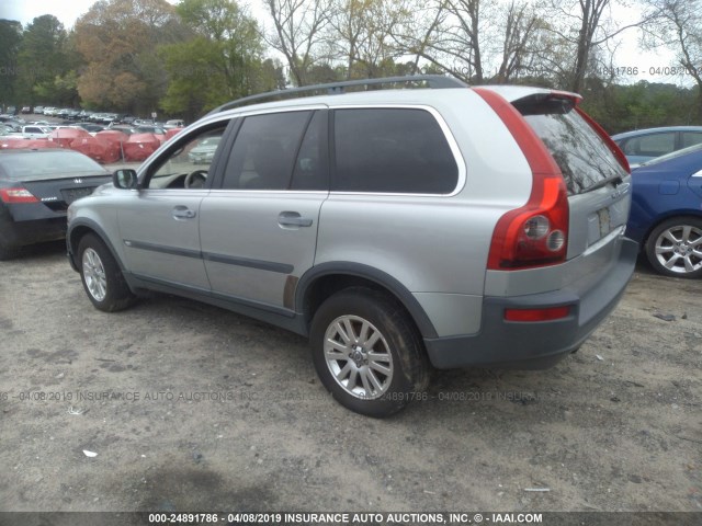 YV1CY59H741088714 - 2004 VOLVO XC90 SILVER photo 3