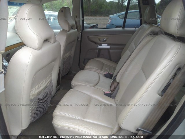 YV1CY59H741088714 - 2004 VOLVO XC90 SILVER photo 8