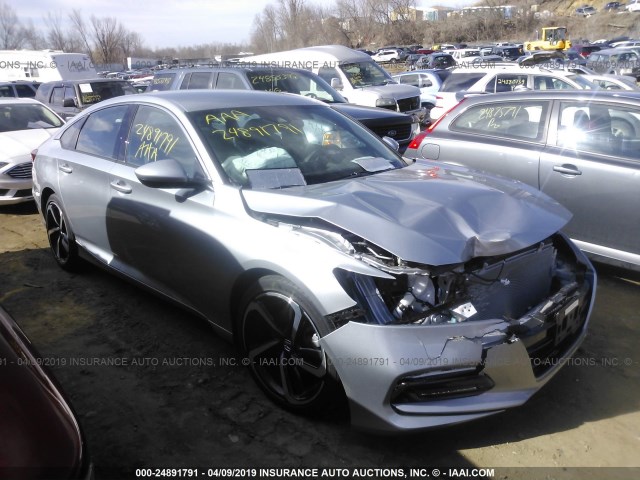 1HGCV1F31JA008787 - 2018 HONDA ACCORD SPORT SILVER photo 1