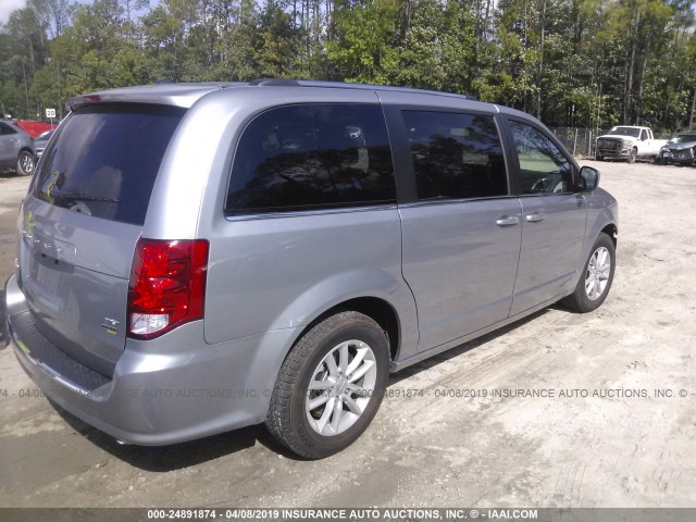 2C4RDGCG8KR619516 - 2019 DODGE GRAND CARAVAN  SILVER photo 4