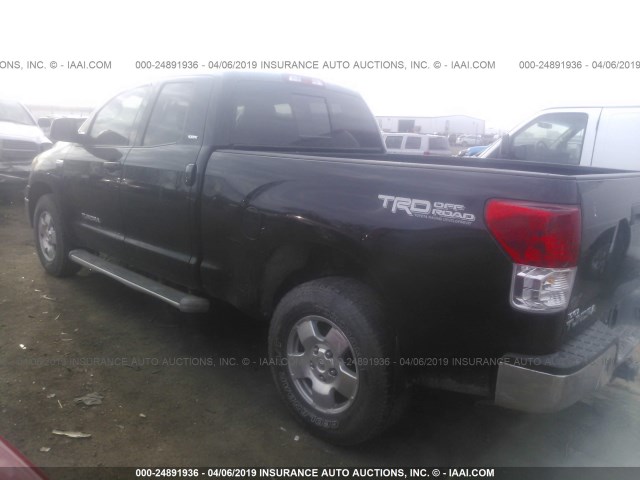 5TFUW5F19AX130879 - 2010 TOYOTA TUNDRA DOUBLE CAB SR5 BLACK photo 3