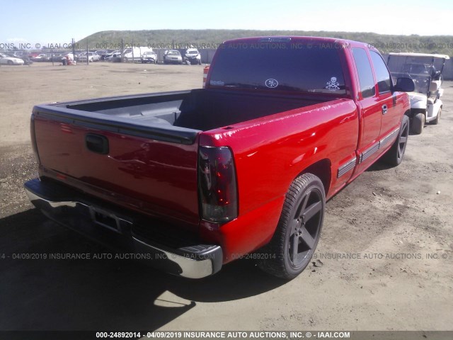 2GCEC19V321341000 - 2002 CHEVROLET SILVERADO C1500 RED photo 4