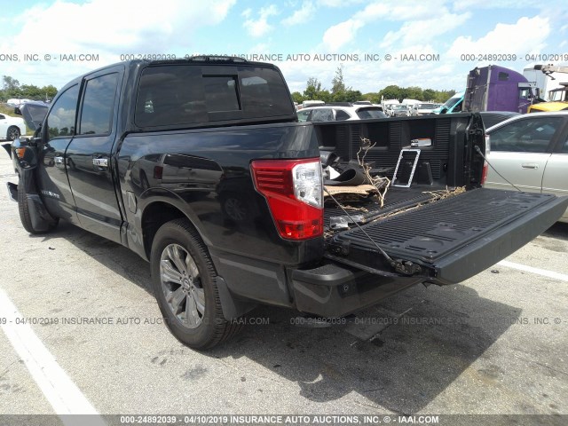 1N6AA1E66JN551359 - 2018 NISSAN TITAN SV/SL/PLATINUM RESERVE BLACK photo 3