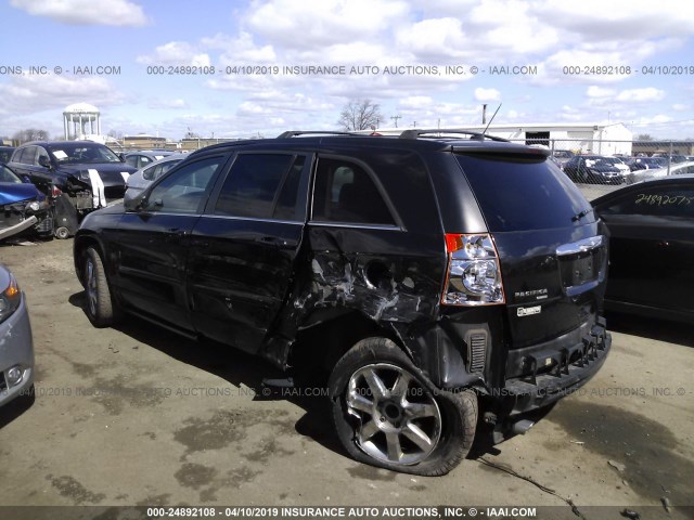 2A8GM78X07R290486 - 2007 CHRYSLER PACIFICA LIMITED BLACK photo 3