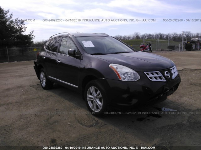 JN8AS5MV0CW355158 - 2012 NISSAN ROGUE S/SV BLACK photo 1