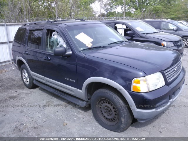 1FMZU73E92UA65643 - 2002 FORD EXPLORER XLT BLUE photo 1