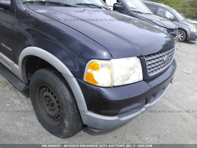 1FMZU73E92UA65643 - 2002 FORD EXPLORER XLT BLUE photo 6