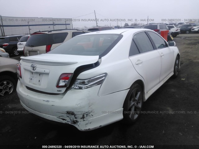 4T1BF3EK4AU537916 - 2010 TOYOTA CAMRY SE/LE/XLE WHITE photo 4