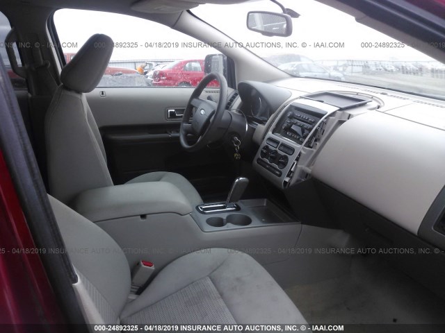 2FMDK46C17BB12962 - 2007 FORD EDGE SE BURGUNDY photo 5