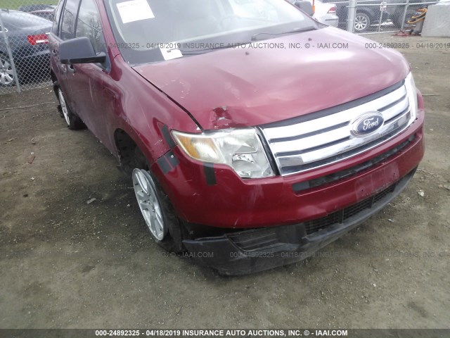 2FMDK46C17BB12962 - 2007 FORD EDGE SE BURGUNDY photo 6