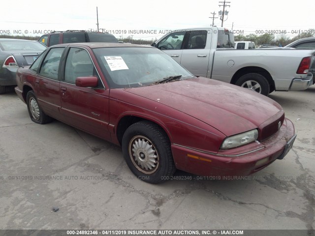 2G4WB52L6S1423869 - 1995 BUICK REGAL CUSTOM MAROON photo 1