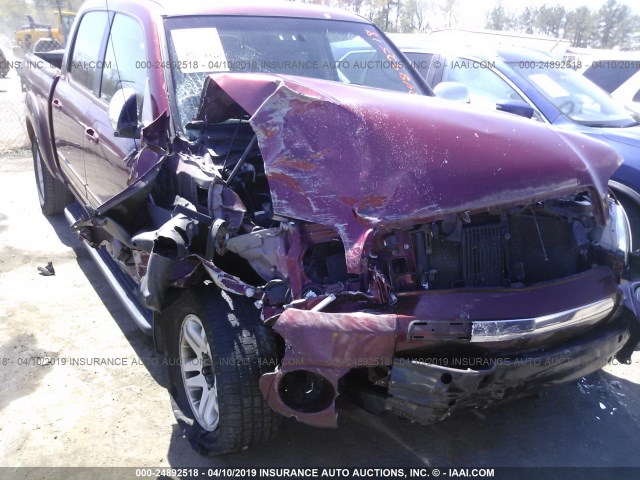 5TBDT44196S532235 - 2006 TOYOTA TUNDRA DOUBLE CAB SR5 RED photo 6