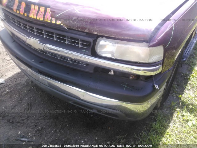 2GCEC19W421286677 - 2002 CHEVROLET SILVERADO C1500 BURGUNDY photo 6