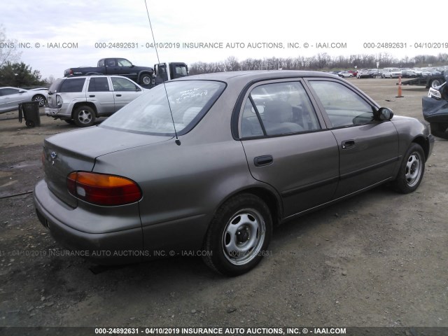 1Y1SK5281XZ413968 - 1999 CHEVROLET GEO PRIZM LSI BROWN photo 4