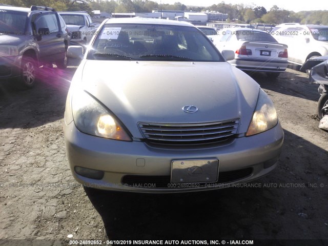 JTHBF30G725023334 - 2002 LEXUS ES 300 GOLD photo 6