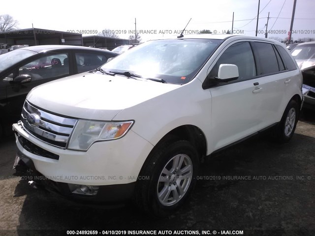 2FMDK38C07BB58497 - 2007 FORD EDGE SEL WHITE photo 2