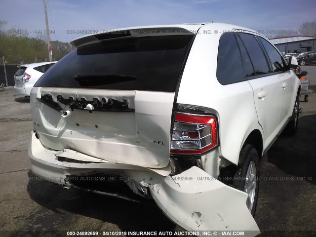 2FMDK38C07BB58497 - 2007 FORD EDGE SEL WHITE photo 4