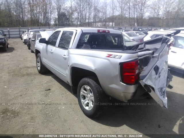 3GCUKREC6JG494221 - 2018 CHEVROLET SILVERADO K1500 LT SILVER photo 3