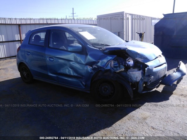 ML32A3HJ8FH041672 - 2015 MITSUBISHI MIRAGE DE BLUE photo 1