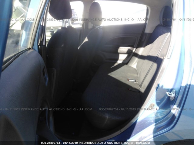 ML32A3HJ8FH041672 - 2015 MITSUBISHI MIRAGE DE BLUE photo 8