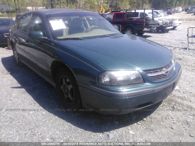 2G1WF52E819265649 - 2001 CHEVROLET IMPALA GREEN photo 1