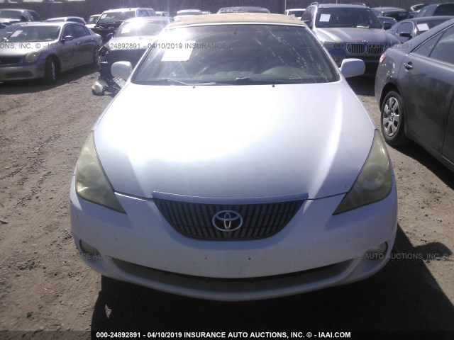 4T1FA38P46U072083 - 2006 TOYOTA CAMRY SOLARA SE/SLE WHITE photo 6