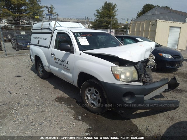 5TENX22N36Z264585 - 2006 TOYOTA TACOMA WHITE photo 1