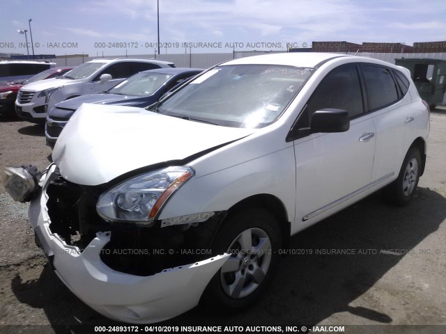 JN8AS5MT9CW282371 - 2012 NISSAN ROGUE S/SV WHITE photo 2