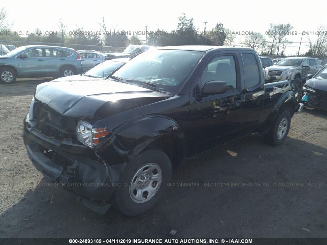 1N6BD0CT0EN711501 - 2014 NISSAN FRONTIER S/SV BLACK photo 2