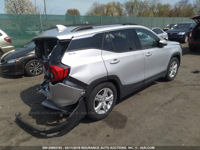 3GKALTEV3JL305437 - 2018 GMC TERRAIN SLE SILVER photo 4