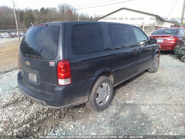 1GNDV23W88D163148 - 2008 CHEVROLET UPLANDER LS BLUE photo 4