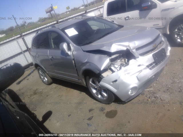 3GNAL4EK1ES664294 - 2014 CHEVROLET CAPTIVA LTZ SILVER photo 1
