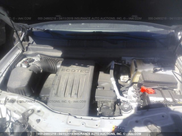 3GNAL4EK1ES664294 - 2014 CHEVROLET CAPTIVA LTZ SILVER photo 10