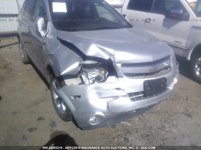 3GNAL4EK1ES664294 - 2014 CHEVROLET CAPTIVA LTZ SILVER photo 6