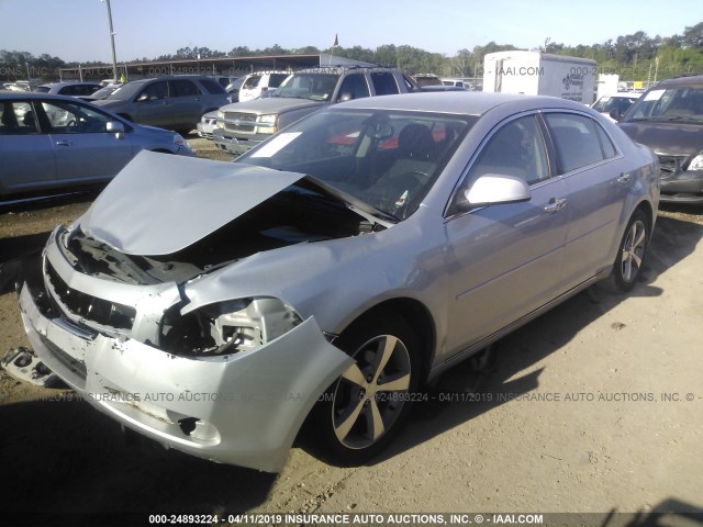 1G1ZC5EU9CF161920 - 2012 CHEVROLET MALIBU 1LT 银色 照片 2