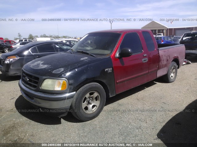 2FTRX17224CA68329 - 2004 FORD F-150 HERITAGE CLASSIC RED photo 2