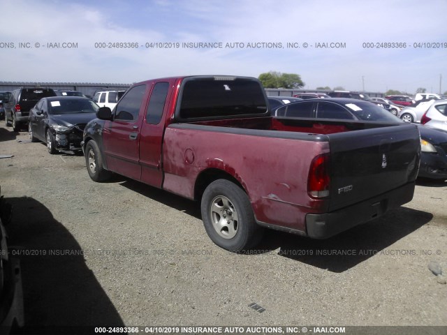 2FTRX17224CA68329 - 2004 FORD F-150 HERITAGE CLASSIC RED photo 3