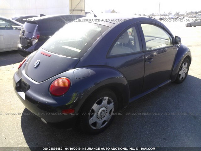 3VWDD21C1YM441877 - 2000 VOLKSWAGEN NEW BEETLE GLX 蓝色 照片 4