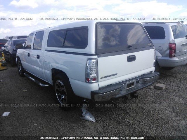 2GCEC13T761103051 - 2006 CHEVROLET SILVERADO C1500 WHITE photo 3