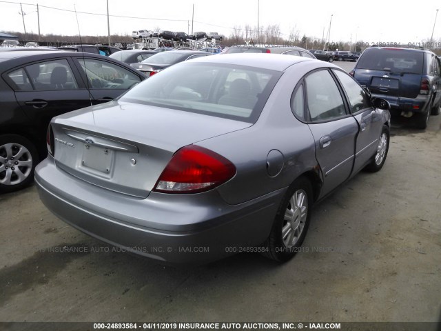 1FAFP56U77A144796 - 2007 FORD TAURUS SEL GRAY photo 4