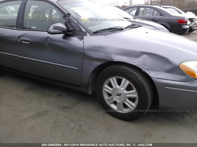 1FAFP56U77A144796 - 2007 FORD TAURUS SEL GRAY photo 6