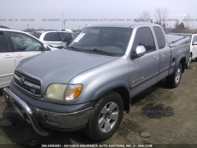 5TBBT44122S262685 - 2002 TOYOTA TUNDRA ACCESS CAB/ACCESS CAB SR5 GRAY photo 2